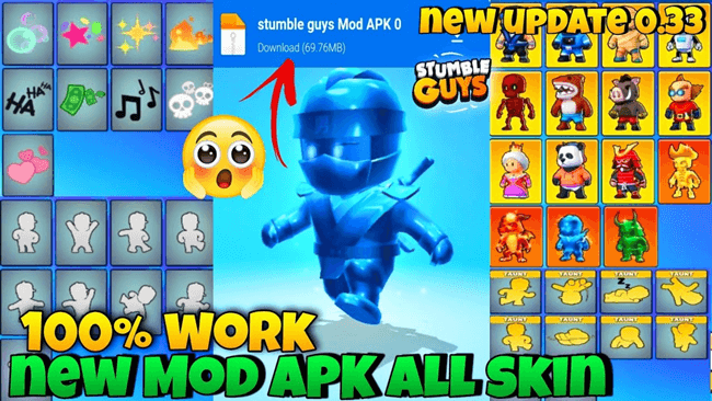 Download Stumble Guys Mod Apk Unlimited Money Versi Terbaru 2022