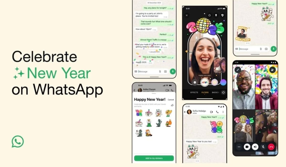 WhatsApp Hadirkan Stiker & Efek Panggilan Khusus Tahun Baru